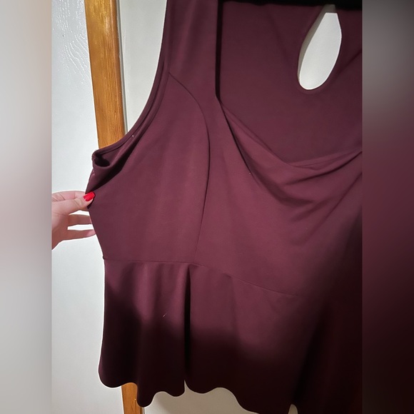 Torrid Sleeveless Peplum Top - Picture 3 of 3